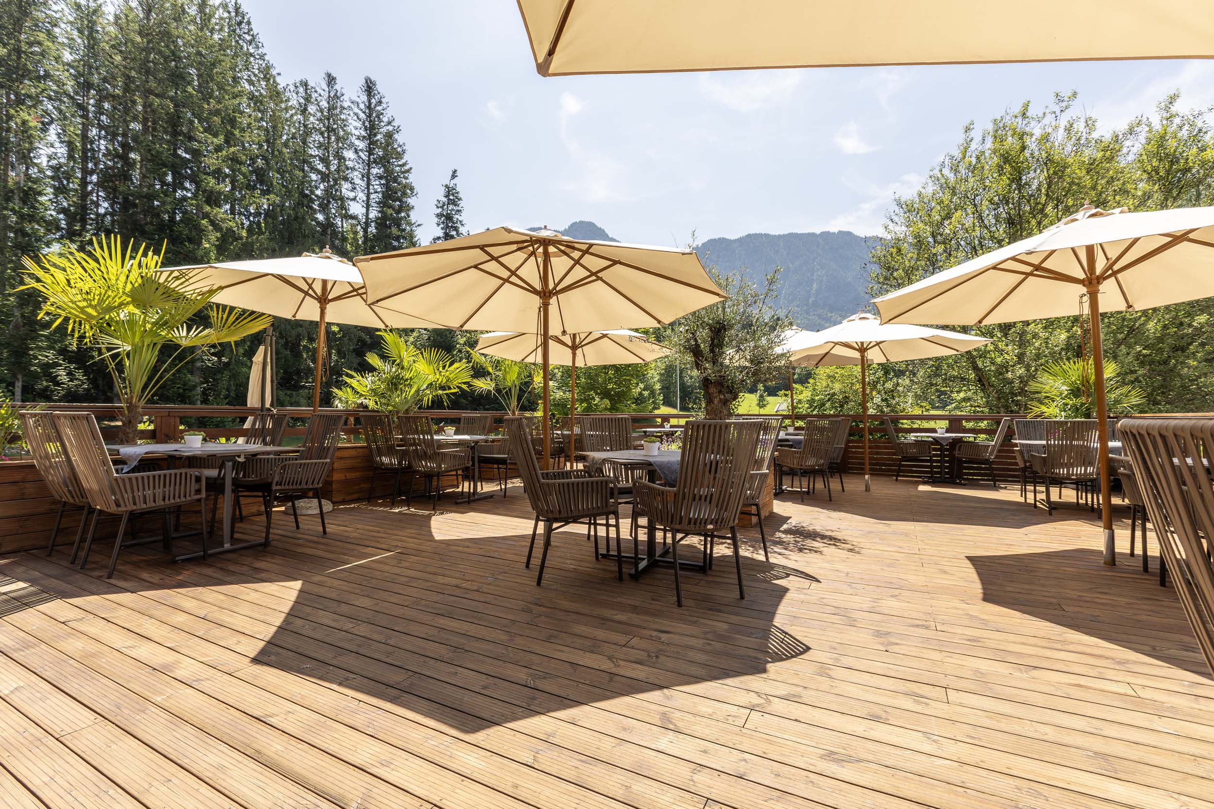 Restaurant Pink Banana, Schwoich, Tirol, Sonnenterrasse, Bananensee, Spielplatz